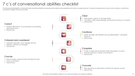 Conversational Abilities Ppt PowerPoint Presentation Complete Deck With Slides Slide12