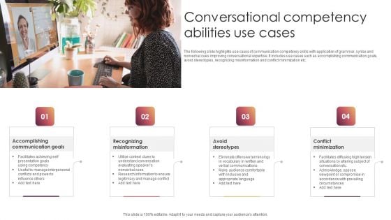 Conversational Competency Abilities Use Cases Summary PDF