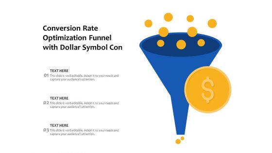 Conversion Rate Optimization Funnel With Dollar Symbol Con Ppt PowerPoint Presentation Gallery Graphics Pictures PDF