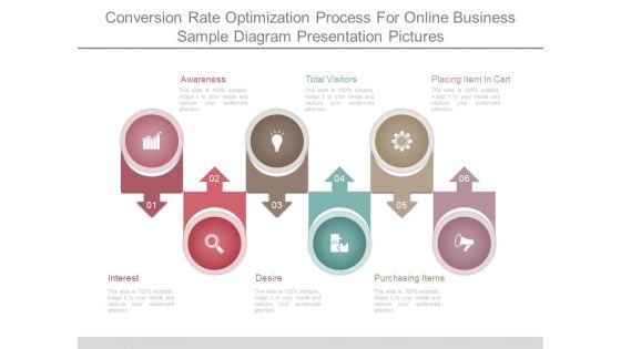 Conversion Rate Optimization Process For Online Business Sample Diagram Presentation Pictures