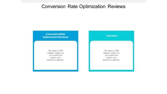 Conversion Rate Optimization Reviews Ppt PowerPoint Presentation Gallery Themes Cpb