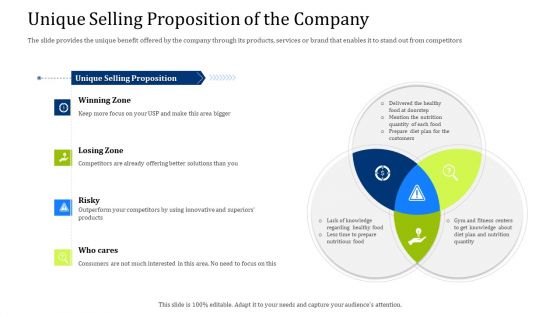 Convertible Debt Financing Pitch Deck Unique Selling Proposition Of The Company Professional PDF