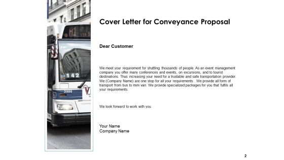 Conveyance Proposal Ppt PowerPoint Presentation Complete Deck With Slides Slide02