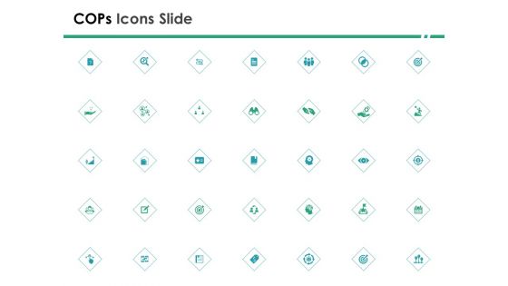 Cops Icons Slide Ppt Layouts Template PDF