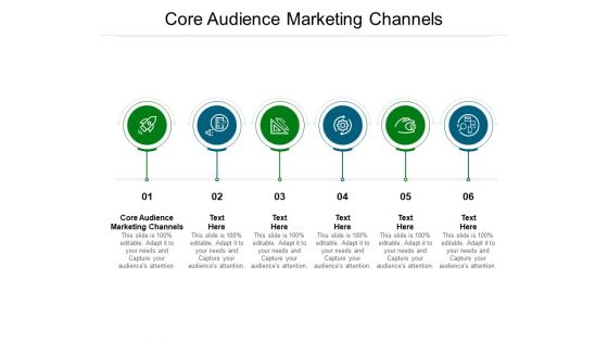 Core Audience Marketing Channels Ppt PowerPoint Presentation Pictures Slide Download Cpb Pdf