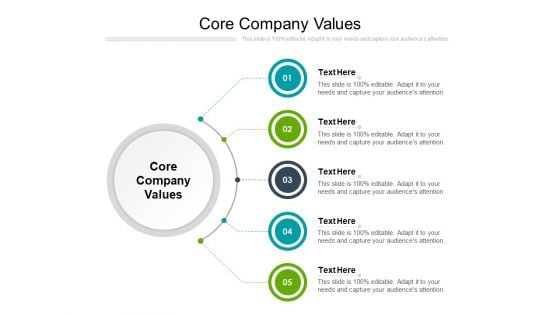 Core Company Values Ppt PowerPoint Presentation Inspiration Layout Ideas Cpb