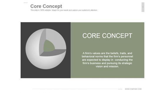 Core Concept Ppt PowerPoint Presentation Deck