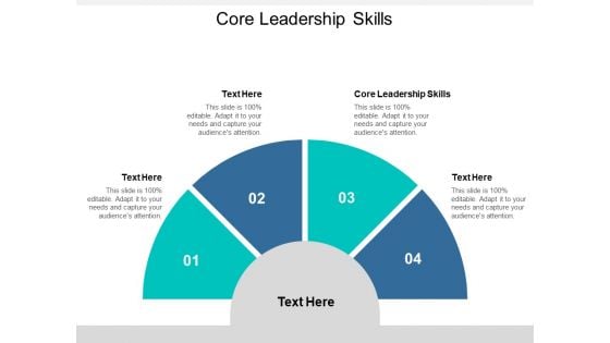 Core Leadership Skills Ppt PowerPoint Presentation Styles Template Cpb