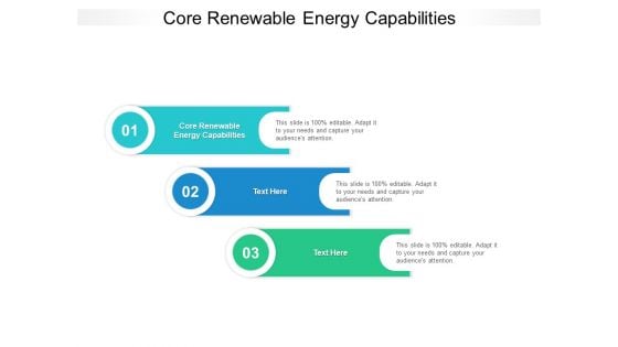 Core Renewable Energy Capabilities Ppt PowerPoint Presentation Gallery Grid Cpb Pdf