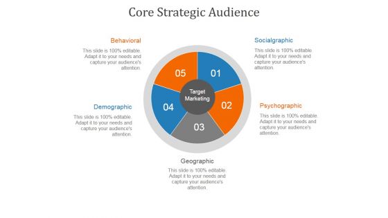 Core Strategic Audience Template 1 Ppt PowerPoint Presentation Good