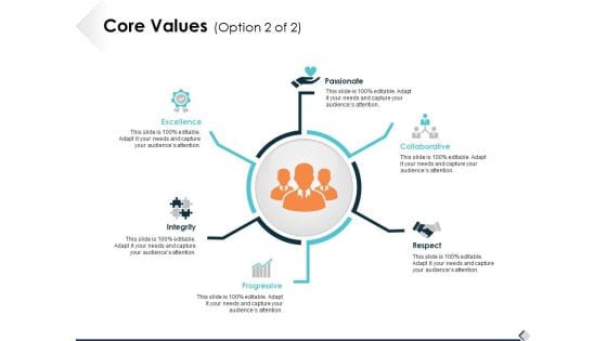 Core Values Option 2 Of 2 Ppt PowerPoint Presentation Infographic Template Show