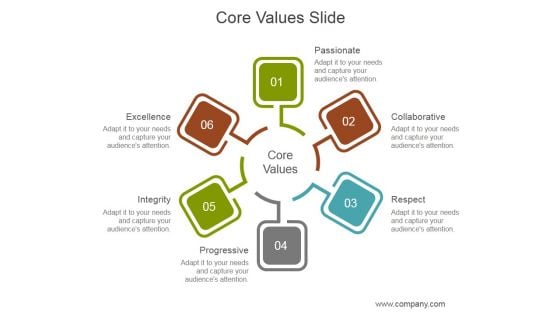 Core Values Slide Ppt PowerPoint Presentation Background Image