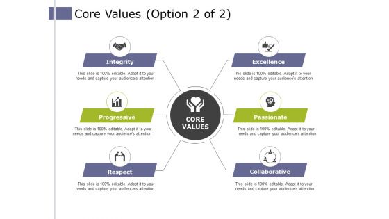 Core Values Template 2 Ppt PowerPoint Presentation Summary Styles