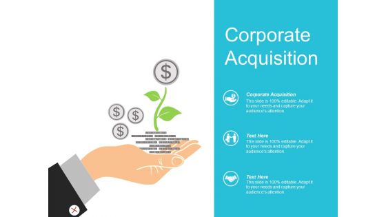 Corporate Acquisition Ppt PowerPoint Presentation Visual Aids Professional Cpb