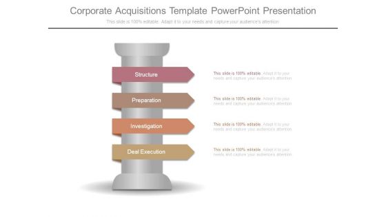 Corporate Acquisitions Template Powerpoint Presentation