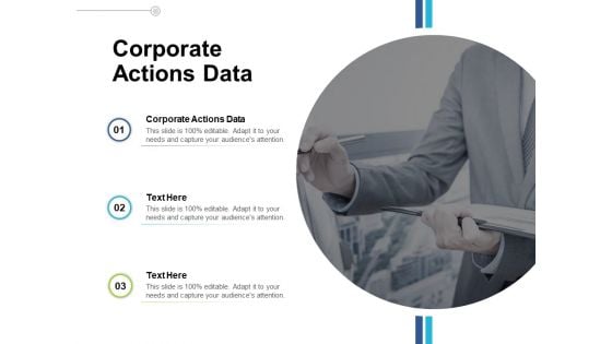Corporate Actions Data Ppt PowerPoint Presentation Model Example Cpb