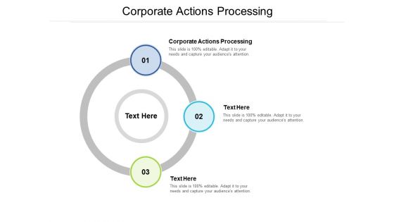 Corporate Actions Processing Ppt PowerPoint Presentation Pictures Samples Cpb