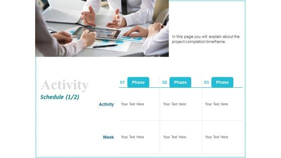 Corporate Activity Schedule Ppt Show Clipart PDF