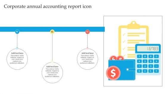 Corporate Annual Accounting Report Icon Download PDF