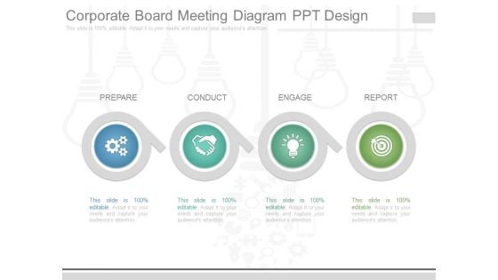 Corporate Board Meeting Diagram Ppt Design