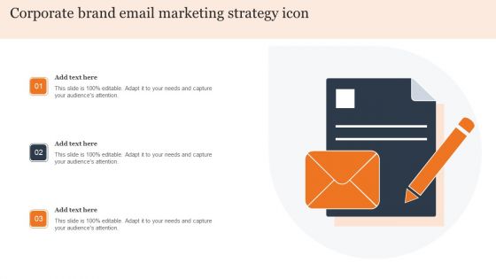 Corporate Brand Email Marketing Strategy Icon Background PDF