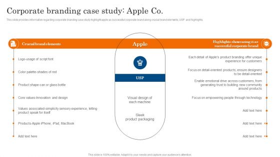 Corporate Branding Case Study Apple Co Ppt PowerPoint Presentation File Deck PDF Corporate Branding Case Study Apple Co Ppt PowerPoint Presentation File Deck PDF