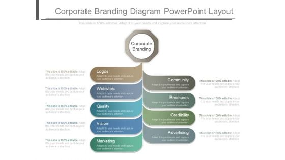 Corporate Branding Diagram Powerpoint Layout