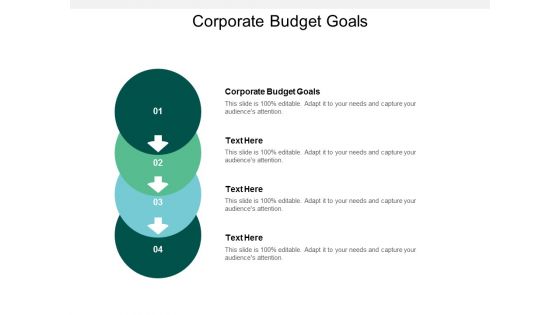 Corporate Budget Goals Ppt PowerPoint Presentation Gallery Styles Cpb