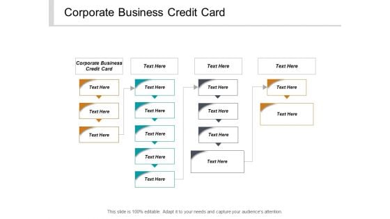 Corporate Business Credit Card Ppt PowerPoint Presentation Pictures Professional Cpb