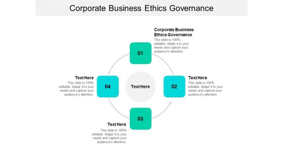 Corporate Business Ethics Governance Ppt PowerPoint Presentation File Master Slide Cpb