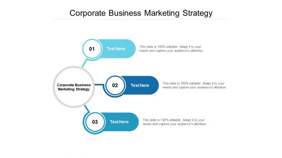 Corporate Business Marketing Strategy Ppt PowerPoint Presentation Layouts Professional Cpb