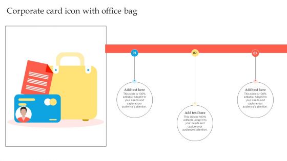 Corporate Card Icon With Office Bag Topics PDF