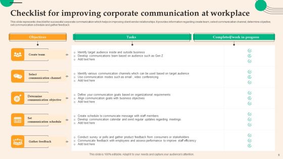 Corporate Communication Ppt PowerPoint Presentation Complete Deck With Slides Slide06