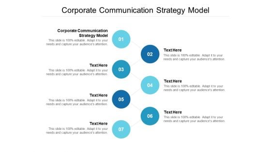 Corporate Communication Strategy Model Ppt PowerPoint Presentation Inspiration Portfolio Cpb