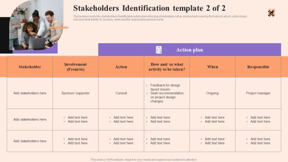 Corporate Communication Strategy Stakeholders Identification Template Background PDF Slide02