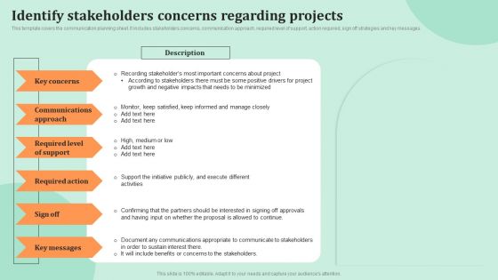 Corporate Communications Identify Stakeholders Concerns Regarding Projects Microsoft PDF
