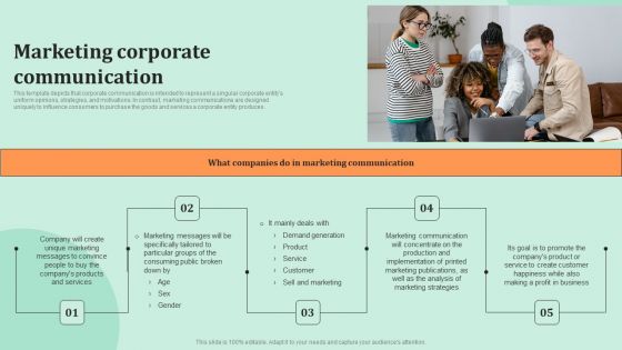 Corporate Communications Marketing Corporate Communication Clipart PDF
