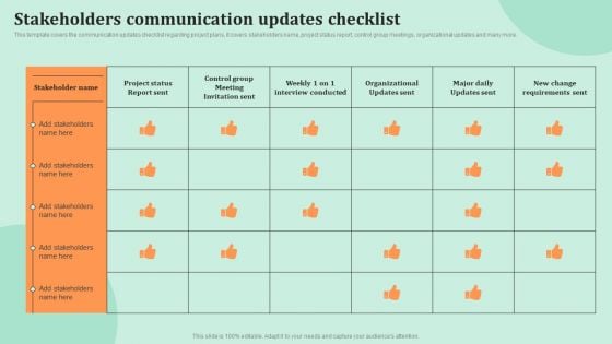 Corporate Communications Stakeholders Communication Updates Checklist Demonstration PDF Corporate Communications Stakeholders Communication Updates Checklist Demonstration PDF