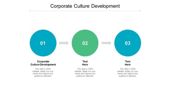 Corporate Culture Development Ppt PowerPoint Presentation Ideas Outline Cpb