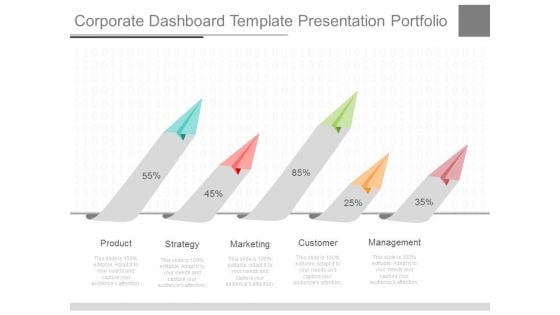 Corporate Dashboard Template Presentation Portfolio