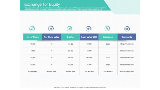 Corporate Debt Refinancing And Restructuring Exchange For Equity Portrait PDF