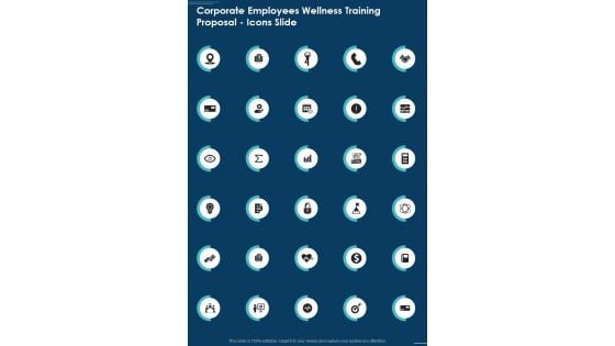 Corporate Employees Wellness Training Proposal Icons Slide One Pager Sample Example Document Corporate Employees Wellness Training Proposal Icons Slide One Pager Sample Example Document