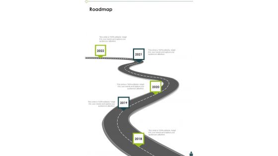 Corporate Entertainment Event Project Proposal Roadmap One Pager Sample Example Document Corporate Entertainment Event Project Proposal Roadmap One Pager Sample Example Document