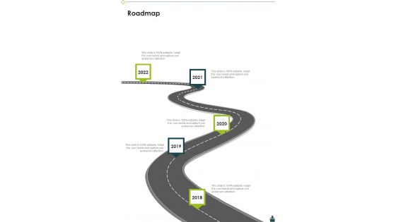 Corporate Entertainment Event Project Proposal Roadmap One Pager Sample Example Document