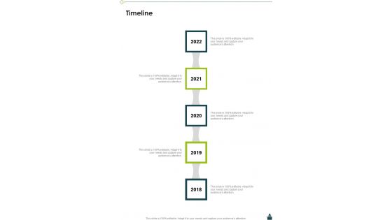 Corporate Entertainment Event Project Proposal Timeline One Pager Sample Example Document