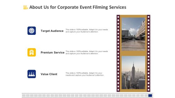 Corporate Event Filming About Us For Corporate Event Filming Services Audience Inspiration PDF