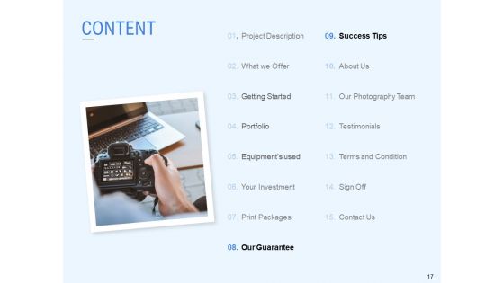 Corporate Event Photography Proposal Template Ppt PowerPoint Presentation Complete Deck With Slides