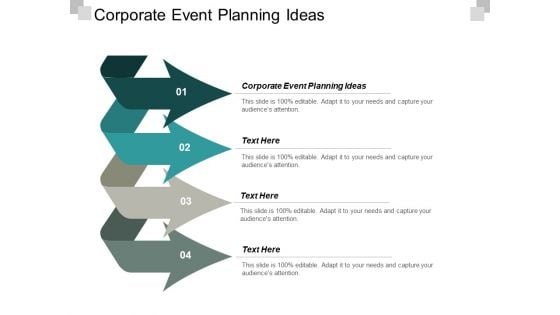 Corporate Event Planning Ideas Ppt PowerPoint Presentation Gallery Introduction Cpb