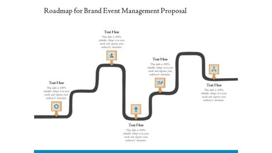 Corporate Event Planning Management Roadmap For Brand Event Management Proposal Portrait PDF