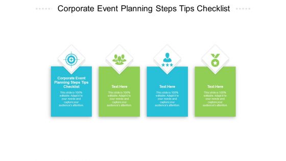 Corporate Event Planning Steps Tips Checklist Ppt PowerPoint Presentation Show Objects Cpb Pdf